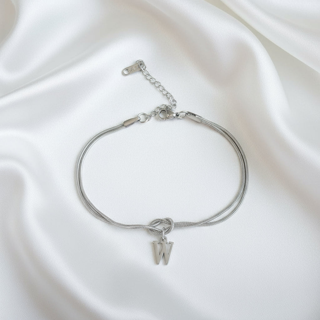 Infinity Letter Bracelet