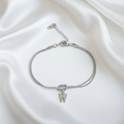 Infinity Letter Bracelet