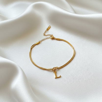 Infinity Letter Bracelet