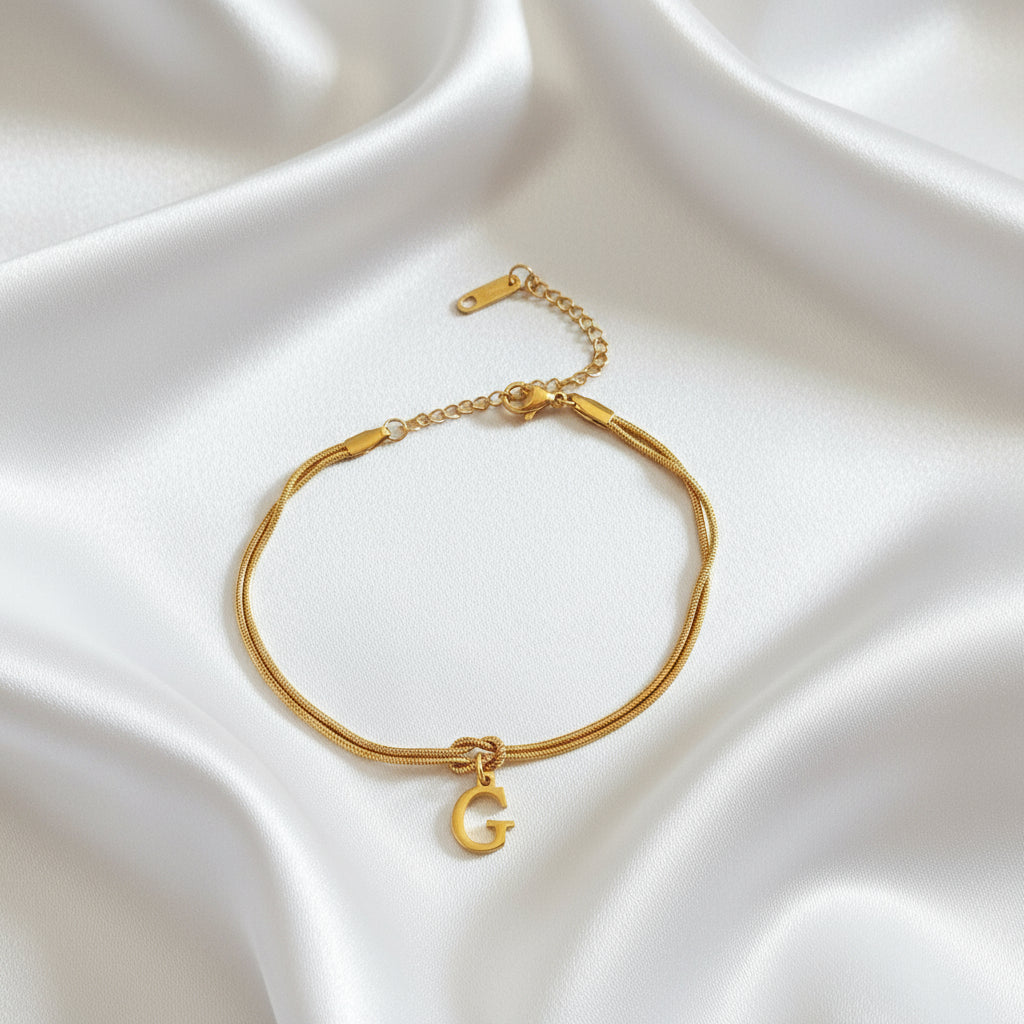 Infinity Letter Bracelet