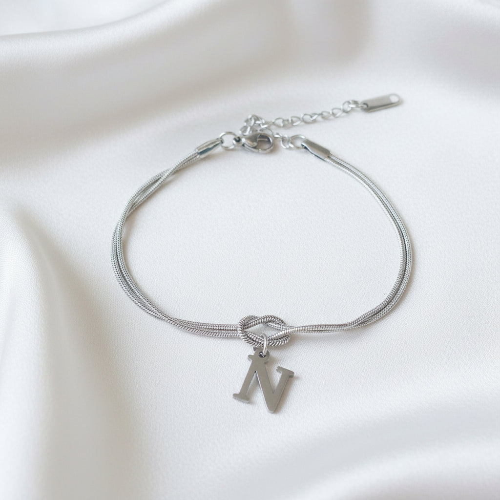 Infinity Letter Bracelet