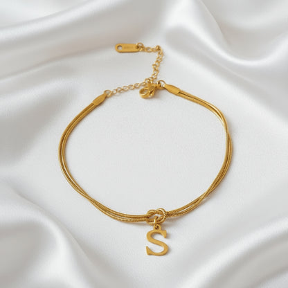 Infinity Letter Bracelet