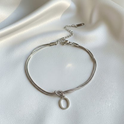 Infinity Letter Bracelet