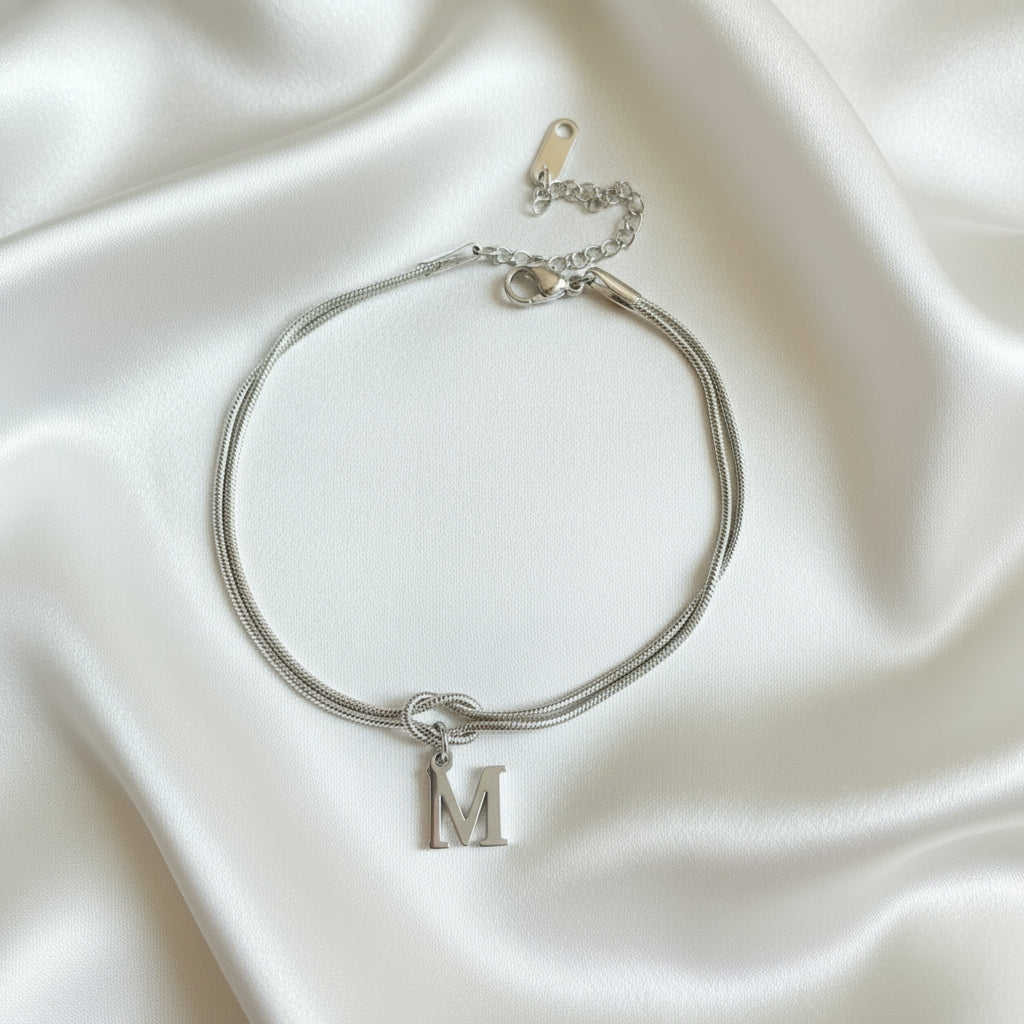 Infinity Letter Bracelet