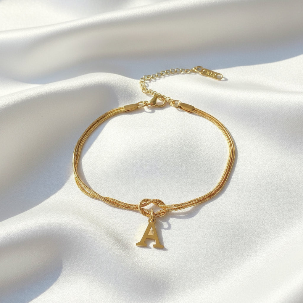 Infinity Letter Bracelet
