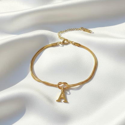 Infinity Letter Bracelet