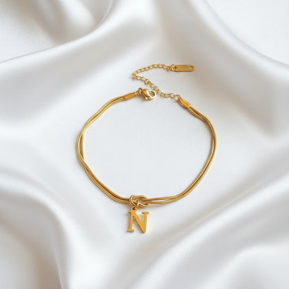 Infinity Letter Bracelet