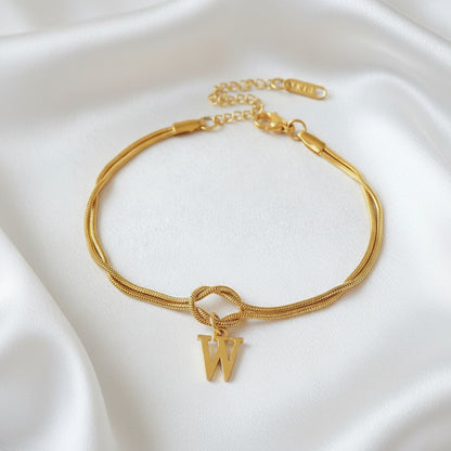 Infinity Letter Bracelet