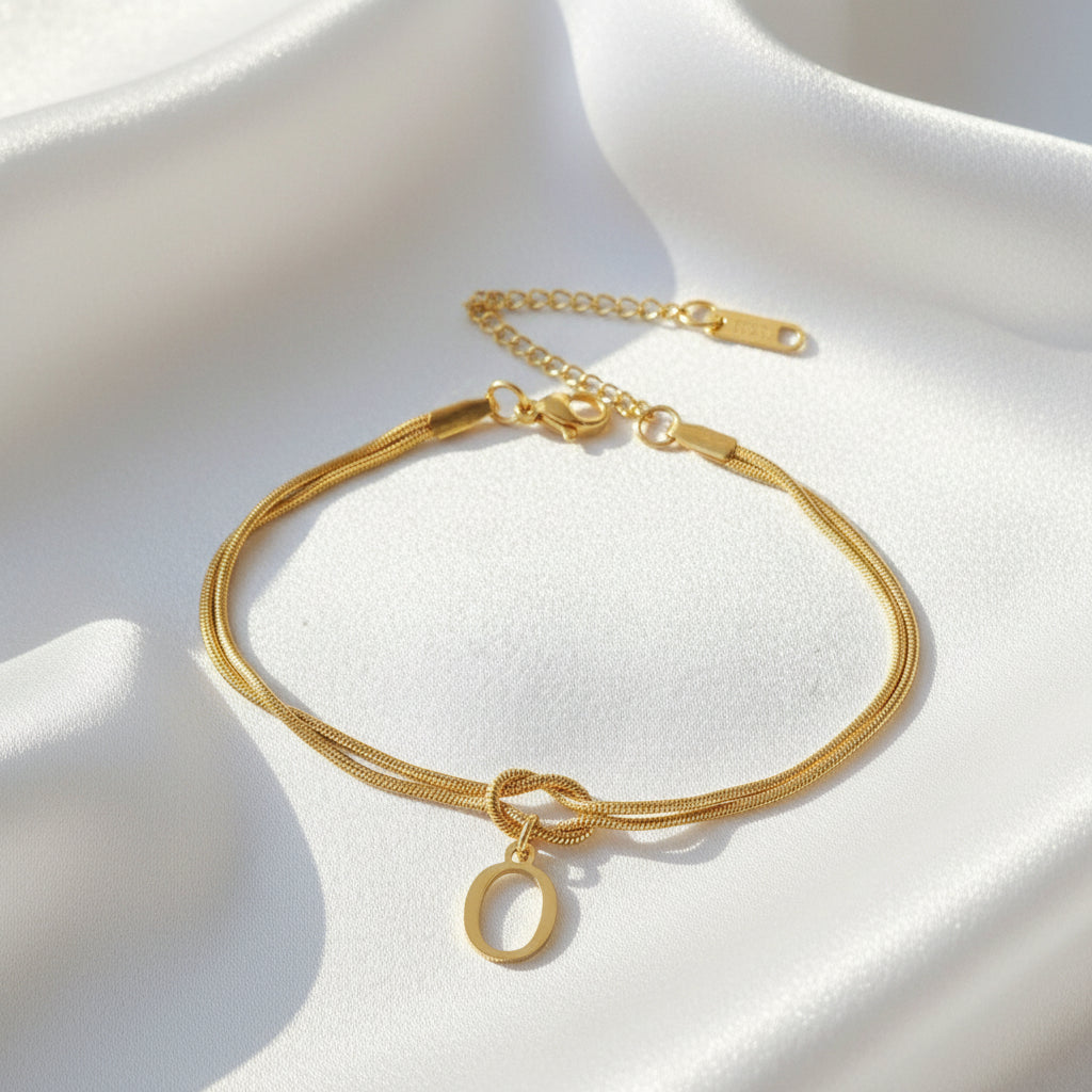 Infinity Letter Bracelet