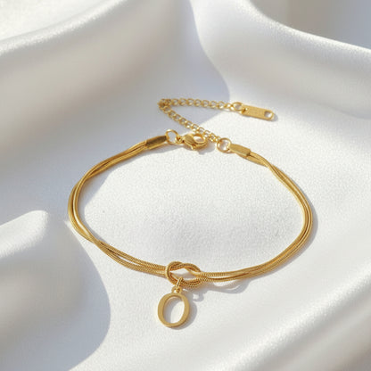 Infinity Letter Bracelet