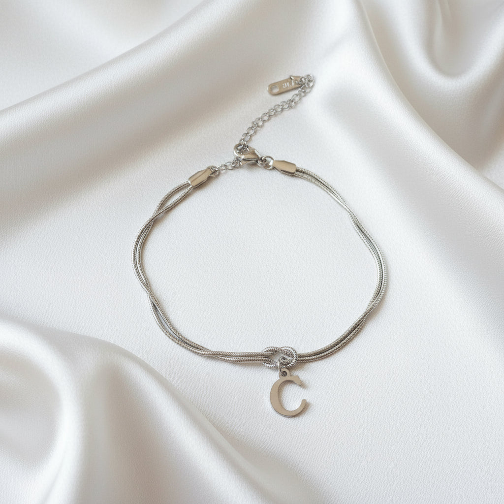 Infinity Letter Bracelet
