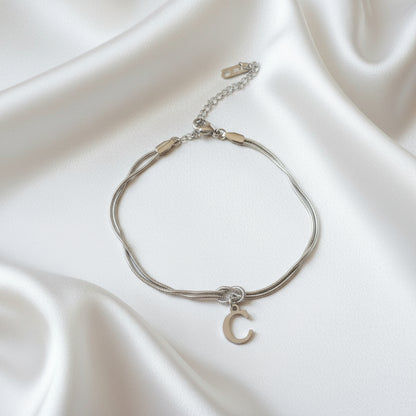 Infinity Letter Bracelet