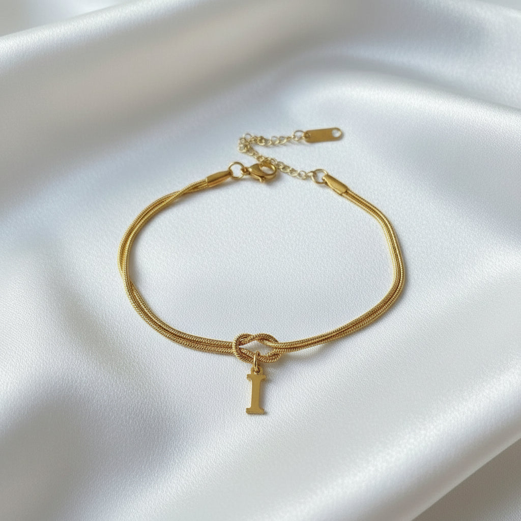 Infinity Letter Bracelet