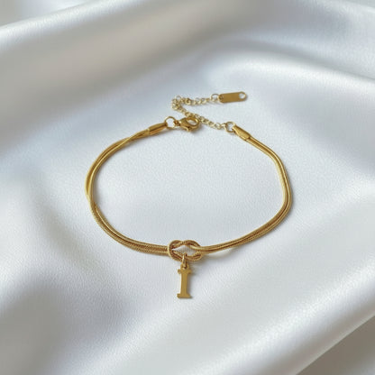 Infinity Letter Bracelet