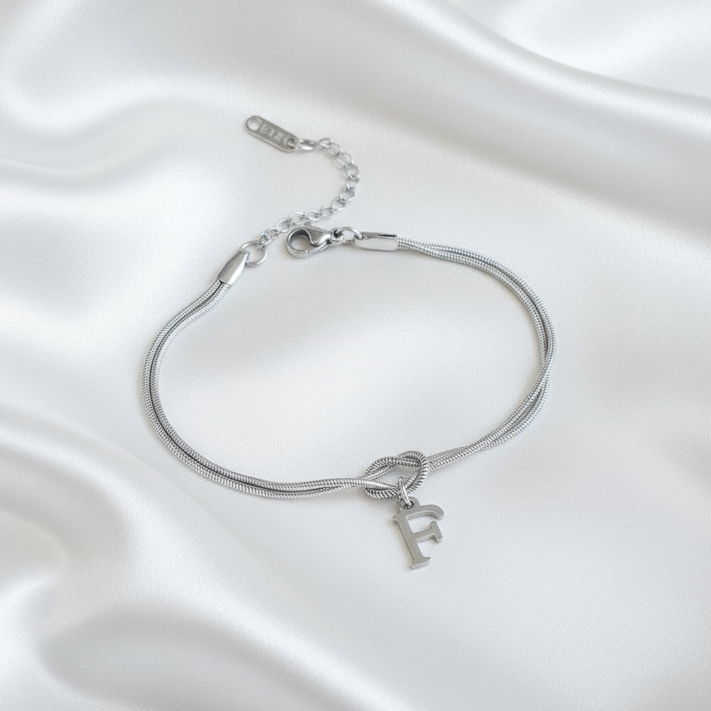 Infinity Letter Bracelet