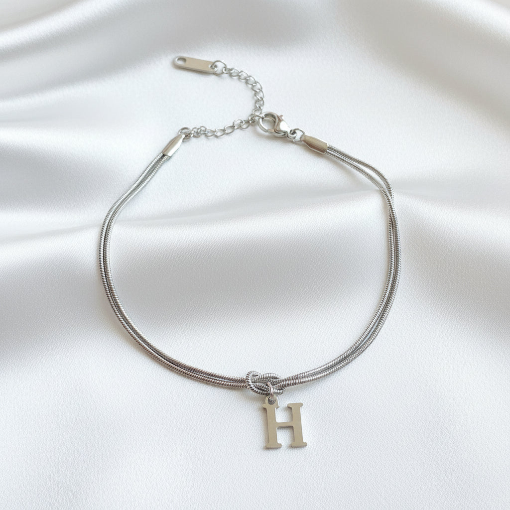 Infinity Letter Bracelet