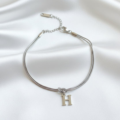 Infinity Letter Bracelet