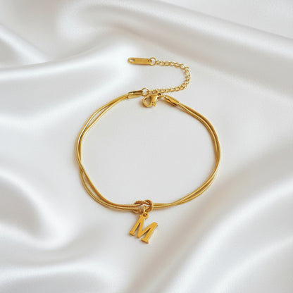 Infinity Letter Bracelet