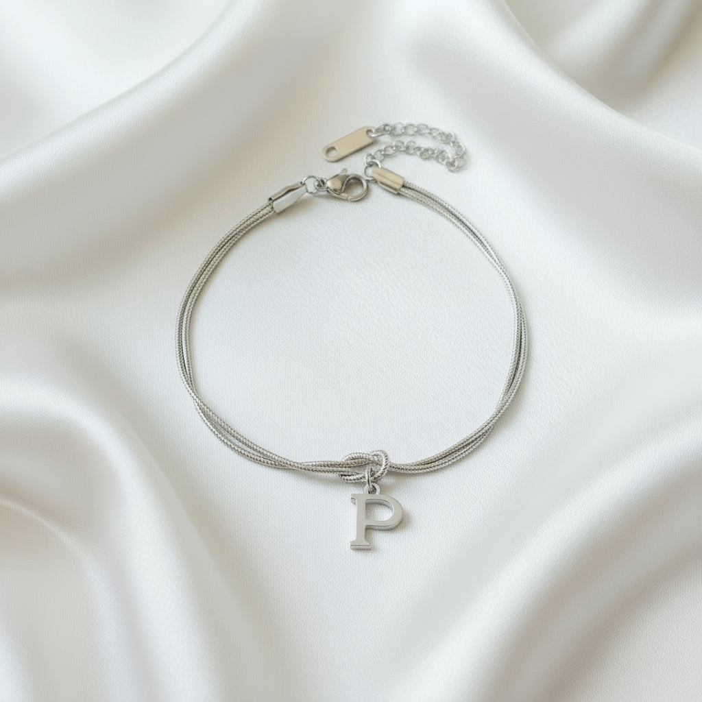 Infinity Letter Bracelet