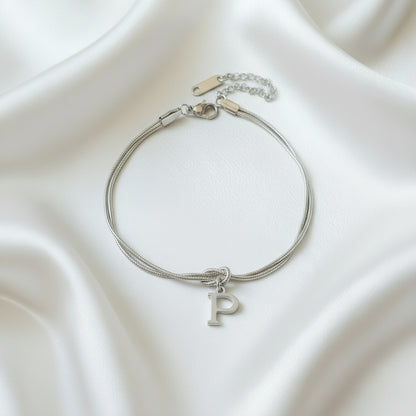 Infinity Letter Bracelet