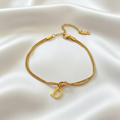 Infinity Letter Bracelet