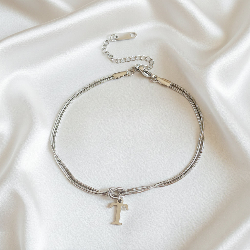 Infinity Letter Bracelet