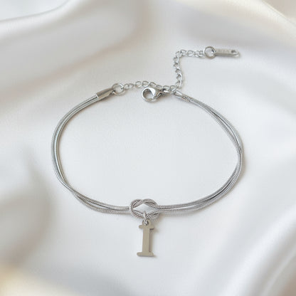 Infinity Letter Bracelet