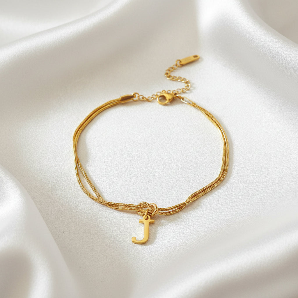 Infinity Letter Bracelet