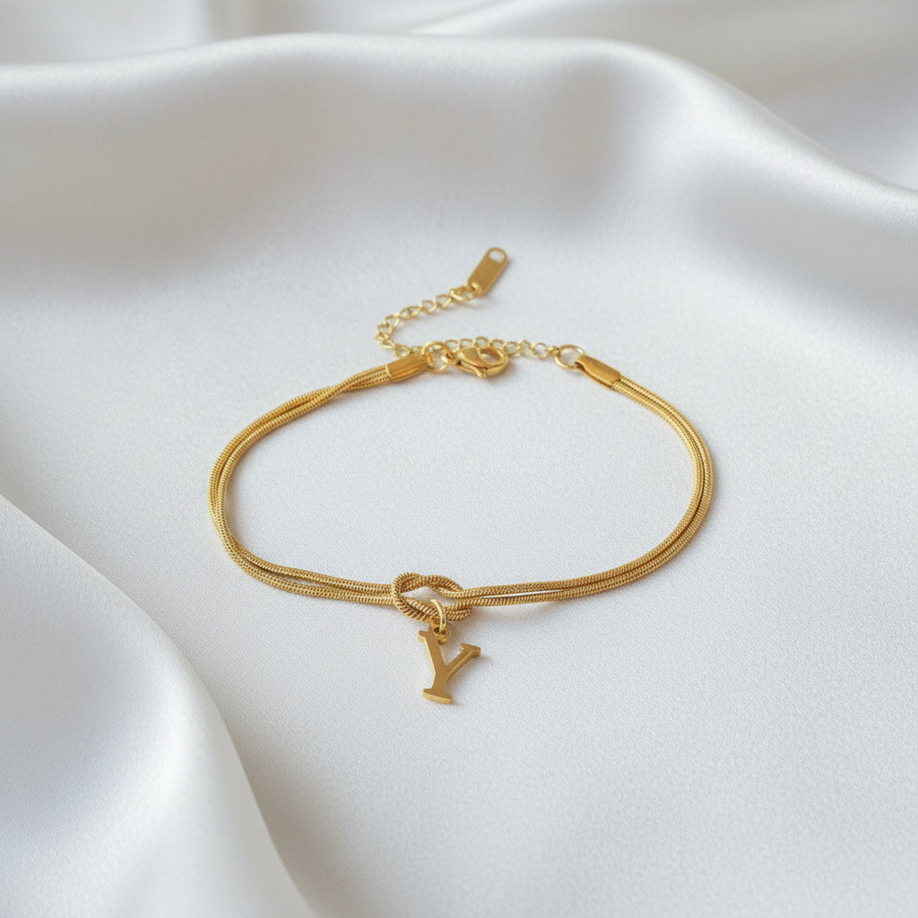 Infinity Letter Bracelet