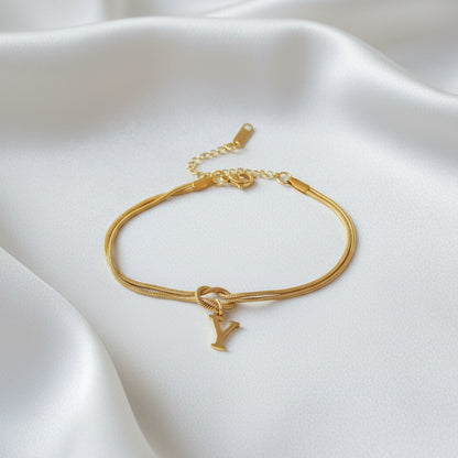 Infinity Letter Bracelet