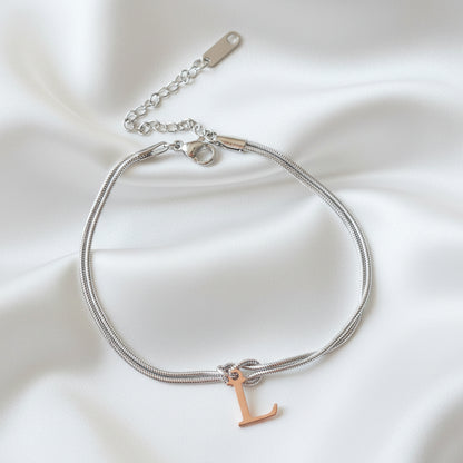 Infinity Letter Bracelet
