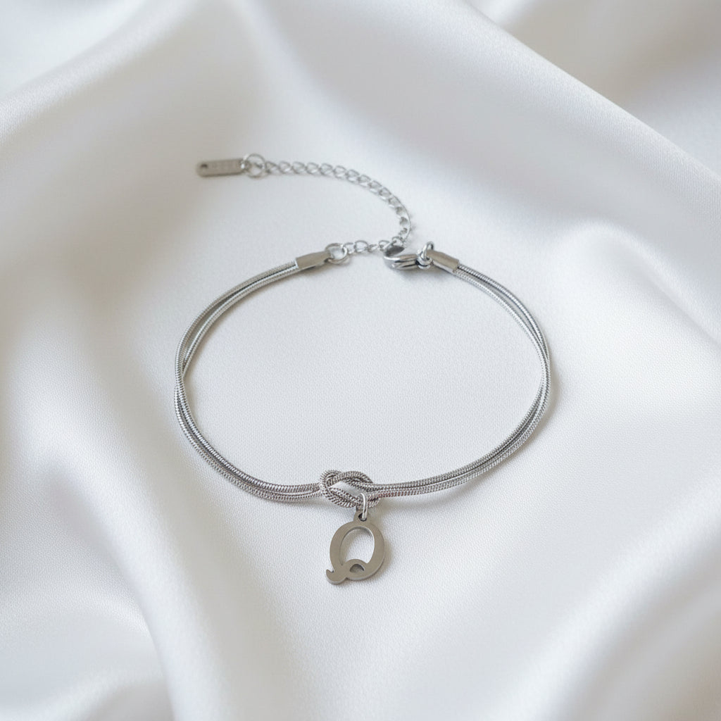 Infinity Letter Bracelet