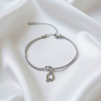 Infinity Letter Bracelet