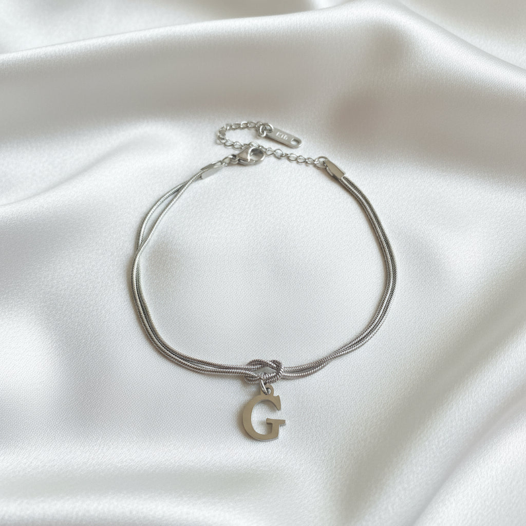 Infinity Letter Bracelet