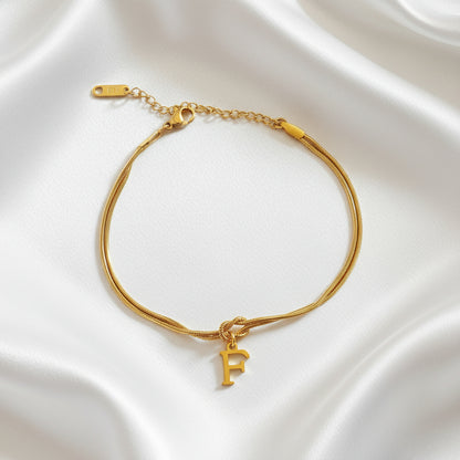 Infinity Letter Bracelet