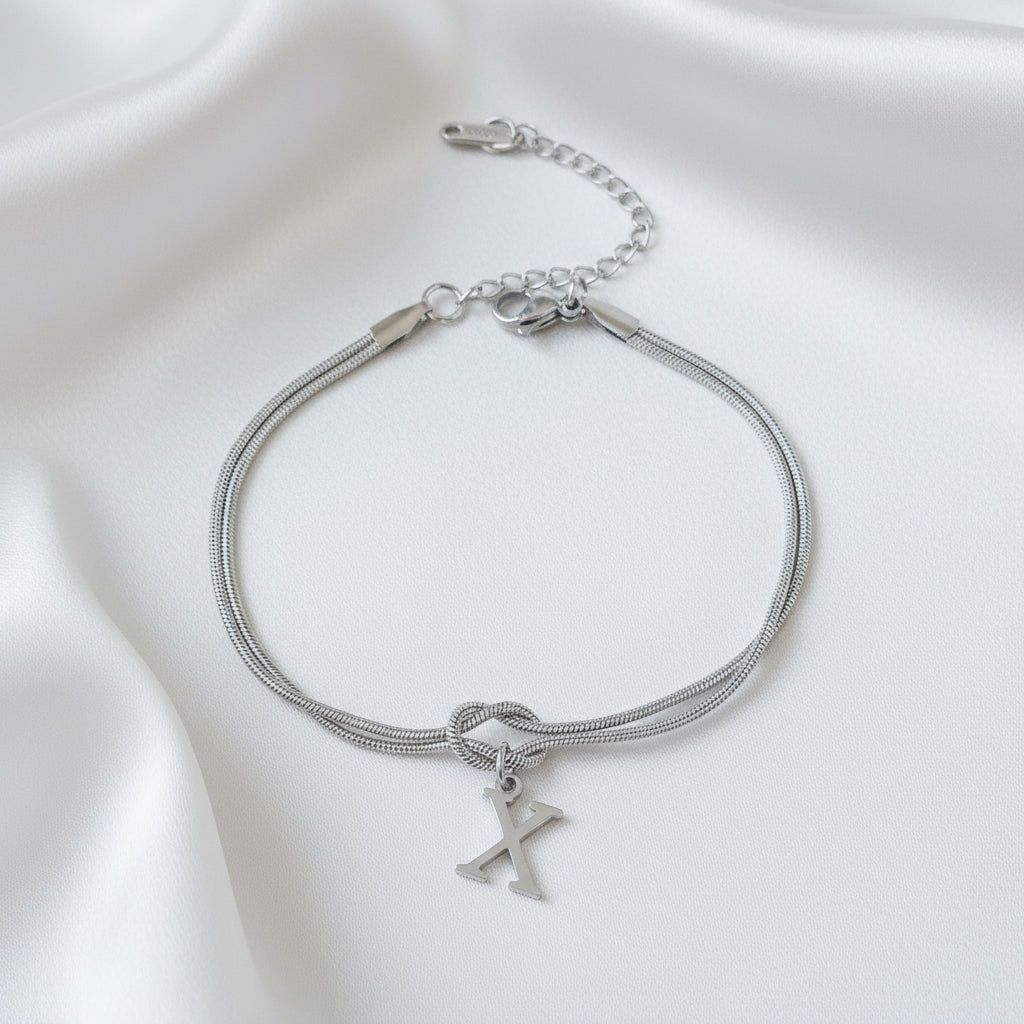 Infinity Letter Bracelet