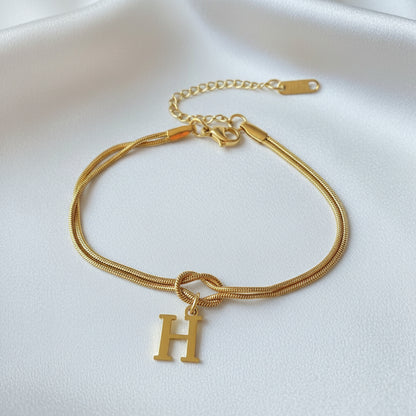 Infinity Letter Bracelet