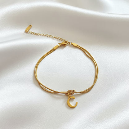 Infinity Letter Bracelet