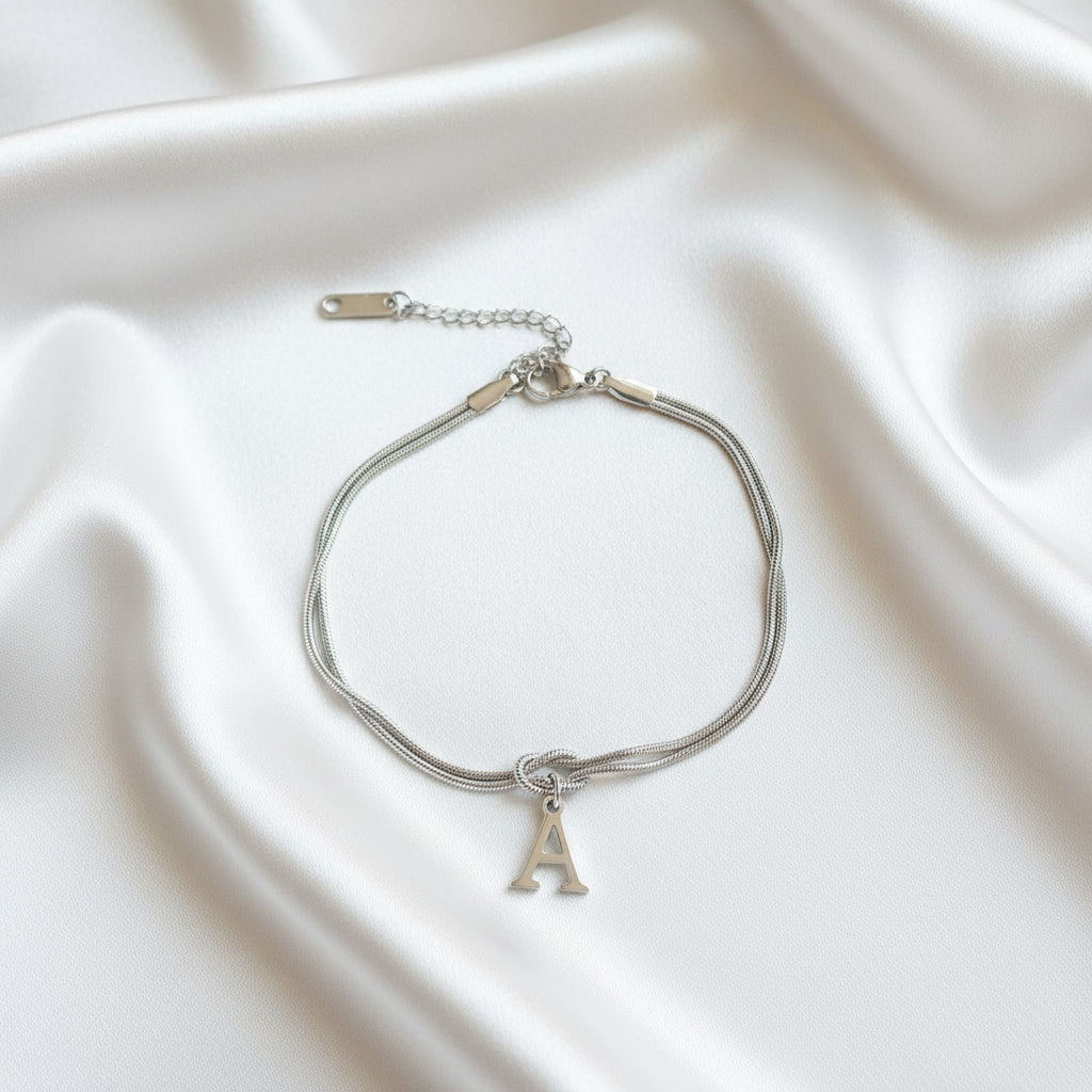 Infinity Letter Bracelet
