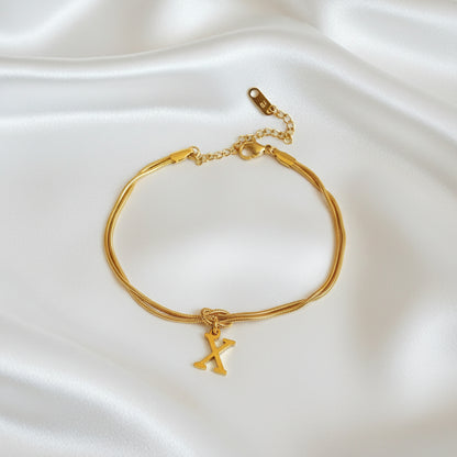 Infinity Letter Bracelet