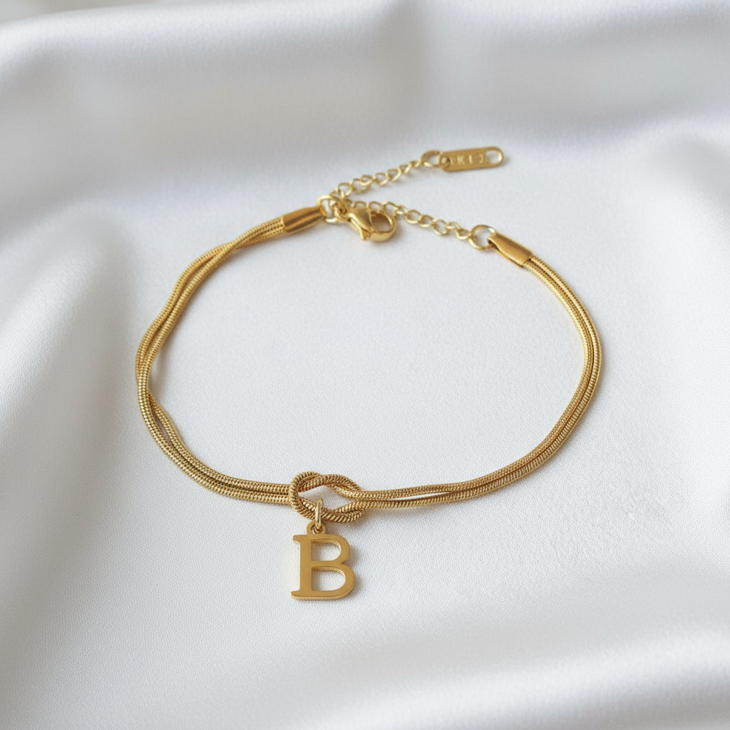 Infinity Letter Bracelet