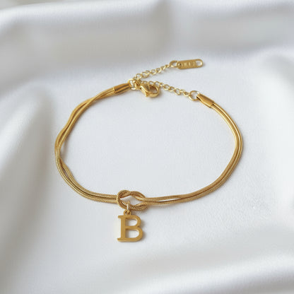 Infinity Letter Bracelet