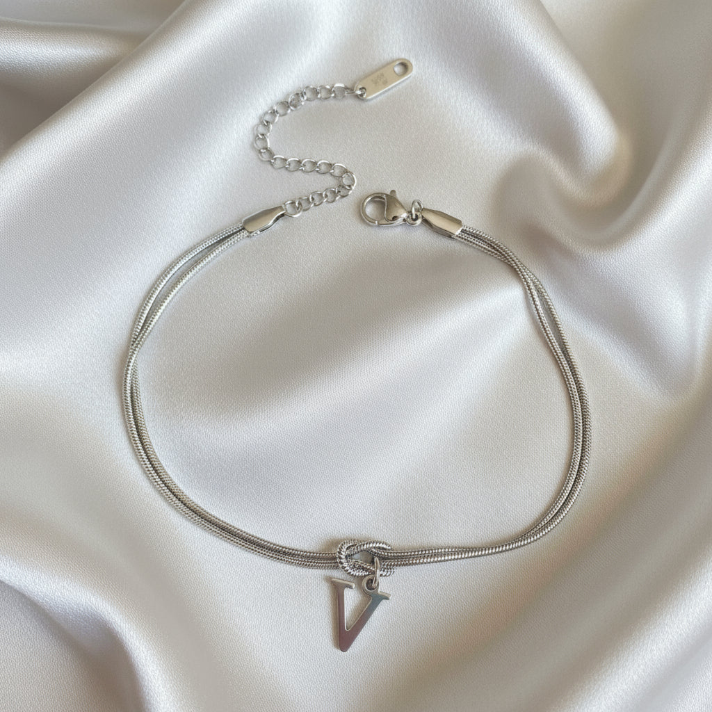 Infinity Letter Bracelet