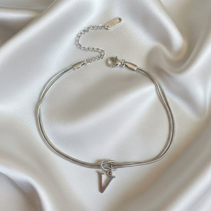 Infinity Letter Bracelet