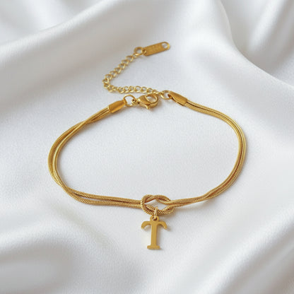 Infinity Letter Bracelet