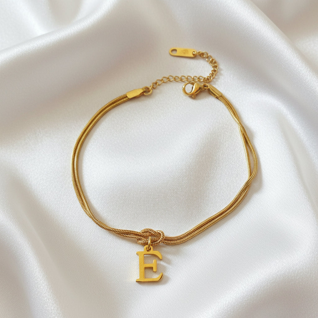Infinity Letter Bracelet