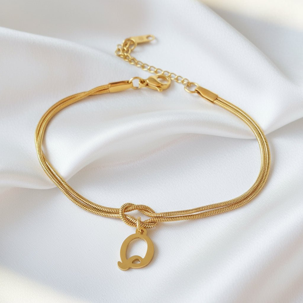 Infinity Letter Bracelet