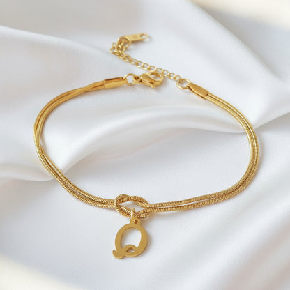 Infinity Letter Bracelet